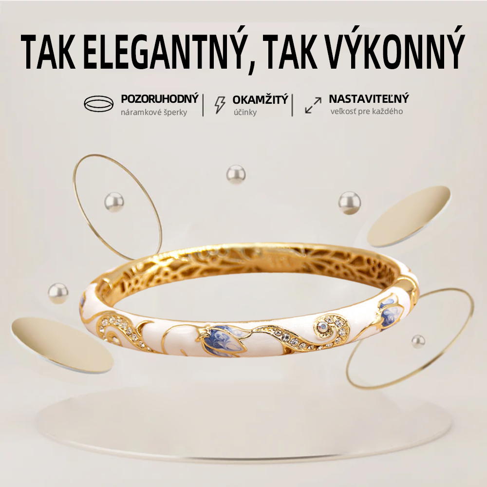 𝐂𝐙𝐓𝐈𝐂𝐋𝐄™Zlatý náramok s kláštornou emalou👩‍⚕️ Magnetická lymfatická terapia❤️‍🔥