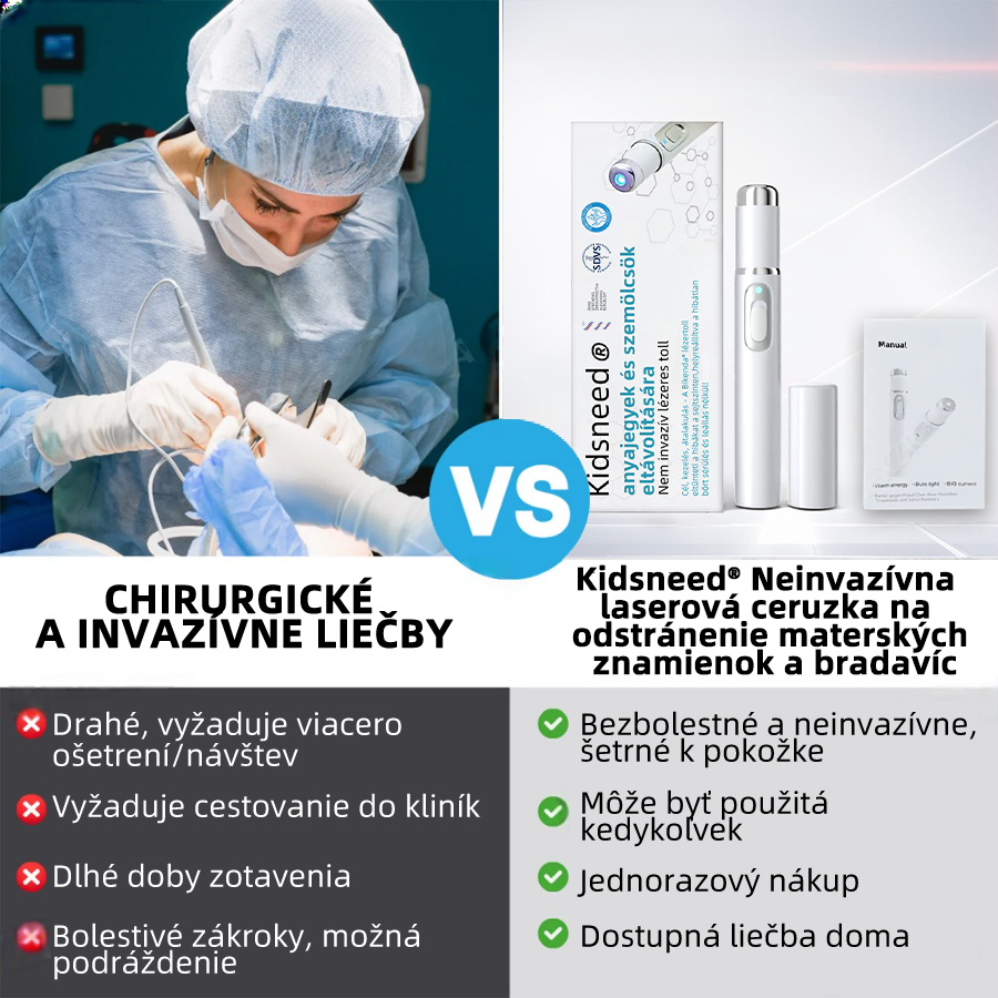 𝐤𝑖𝒅𝘴𝘯𝘦𝘦𝘥® Neinvazívne laserové pero – dôrazne odporúčané Slovenskou dermatovenerologickou spoločnosťou (SDVS) 🔥