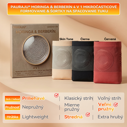 Oficiálny obchod značky |🩳𝑷𝑨𝑼𝑹𝑨𝑱𝑼®  MORINGA & BERBERÍN 4V 1 MIKROČASTICOVÉ FORMOVANIE & ŠORTKY NA SPALOVANIE TUKU👩‍⚕️