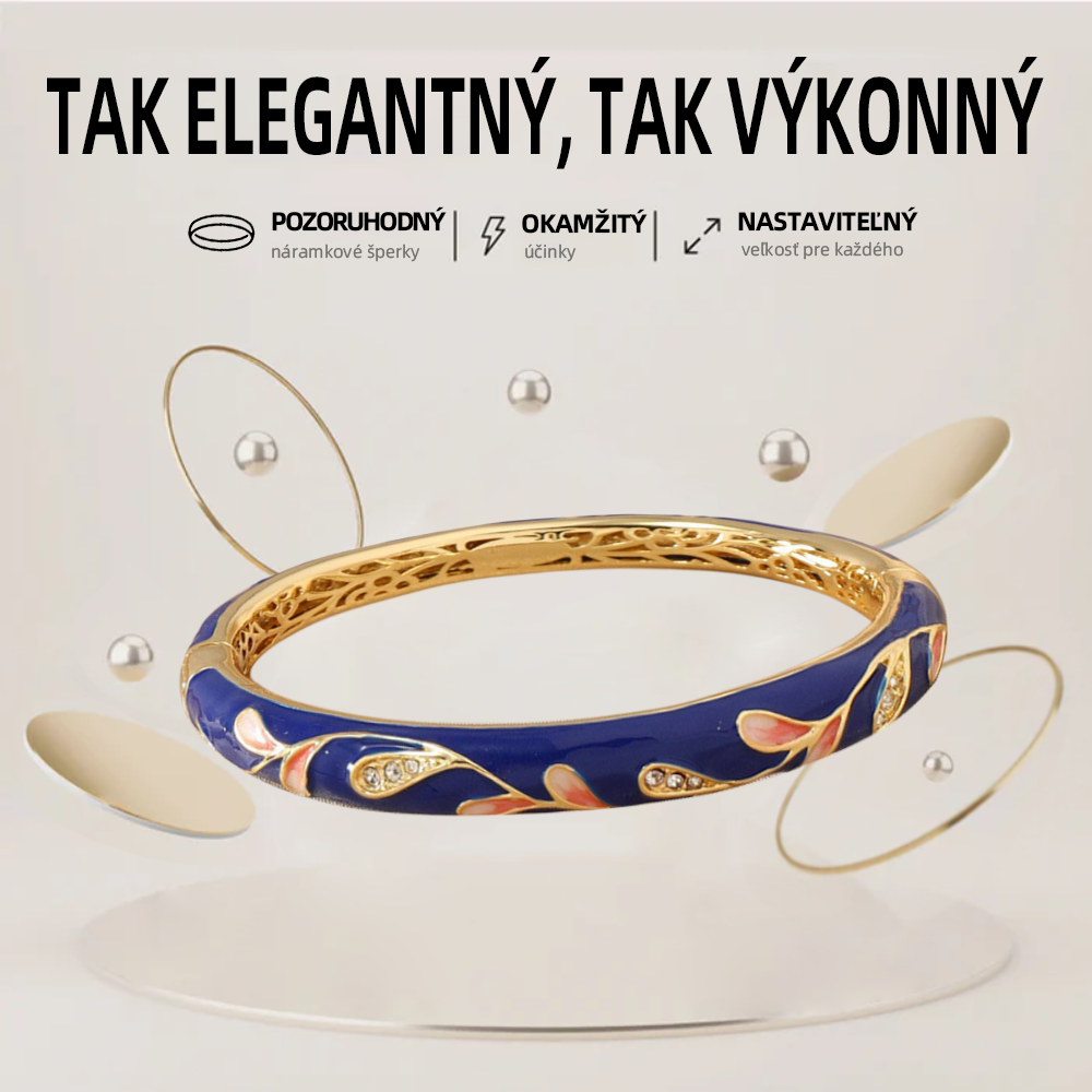 𝐂𝐙𝐓𝐈𝐂𝐋𝐄™Zlatý náramok s kláštornou emalou👩‍⚕️ Magnetická lymfatická terapia❤️‍🔥