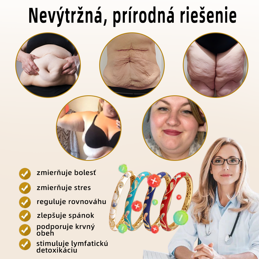 𝐂𝐙𝐓𝐈𝐂𝐋𝐄™Zlatý náramok s kláštornou emalou👩‍⚕️ Magnetická lymfatická terapia❤️‍🔥