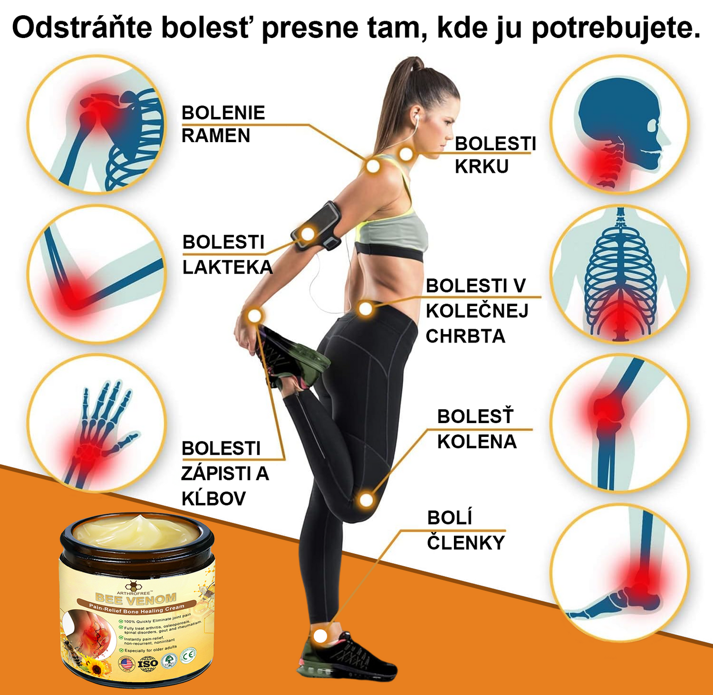 FATONG™ Krém na bolesti kĺbov s včelím jedom na hojenie kostí(🐝špeciálne pre starších dospelých a odporúča AAOS) 🐝