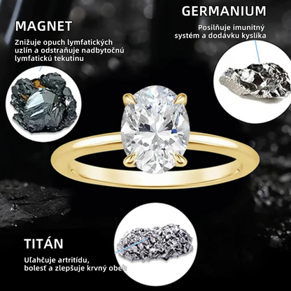 𝘿𝙄𝙔𝙎𝙏𝘼𝙍™Prsteň s magnetoterapiou a moissanitovým diamantom (🎄 Vianočná akcia, zľava 60%!) ❤️‍🔥